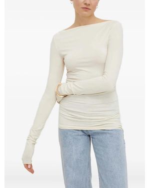 Day Birger et Mikkelsen Long-sleeves gathered top - Weiß
