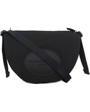 Alexander Wang Medium Logo-Plaque Shoulder Bag - Black