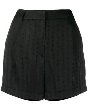Off-White c/o Virgil Abloh Tone-on-tone Logo Shorts - Black