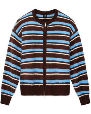 P.E Nation Sable Stripe Knit Jacket - Blue