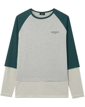 we11done T-Shirt Met Lange Mouwen - Blauw