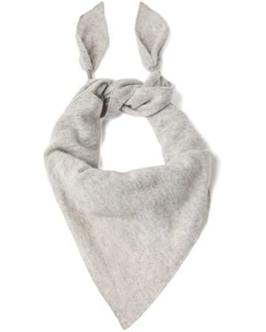 Brunello Cucinelli Sjaal Met Moniliketting - Wit