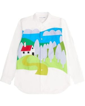 Comme des Garçons Cotton Shirt - Blue