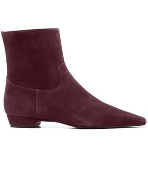 Roberto Festa Suede Ankle Boots - Purple