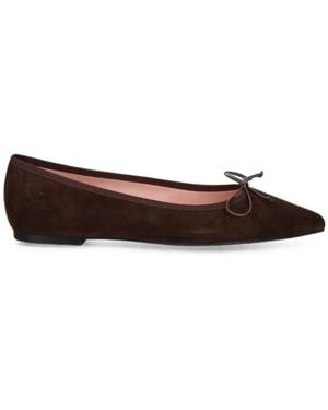 Pretty Ballerinas Ella Pointed-Toe Ballet Flats - White