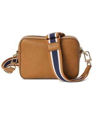 Shinola Camera Grained-Leather Cross Body Bag - Brown