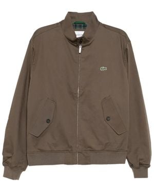 Lacoste Logo-embroidered Jacket - Brown