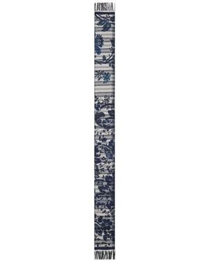 Pierre Louis Mascia Foulard A Fiori - Bianco
