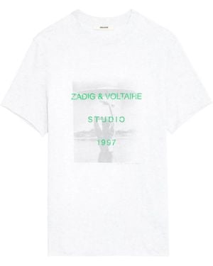 Zadig & Voltaire Ted T-Shirt Mit Foto-Print - Weiß