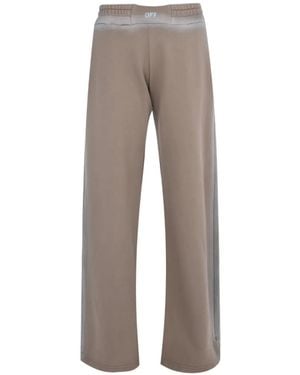 Off-White c/o Virgil Abloh Spray-Effect Track Pants - Gray
