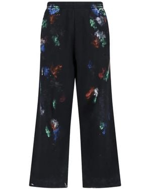 Balenciaga Painter's Shirt Track Trousers - Blue