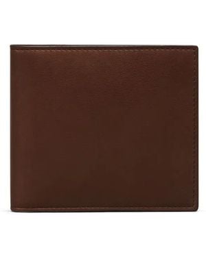 Thom Browne Bi-Fold Leather Wallet - Brown