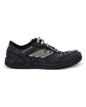 Balenciaga Baskets Hamptons À Lacets - Black