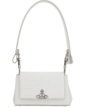 Vivienne Westwood Hazel Leather Shoulder Bag - White