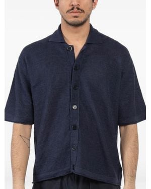 Atomo Factory Camisa de lino - Azul