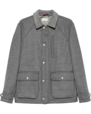 Brunello Cucinelli Pure Wool Jacket - Gray