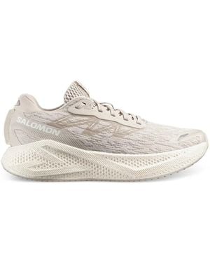 Salomon Aero Glide 4 Mesh-Panelled Logo-Print Trainers - White