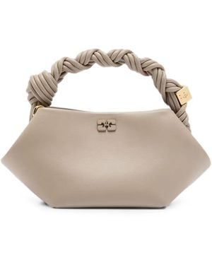 Ganni Mini Bou Braided Tote Bag - Metallic