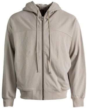 Rick Owens Zip-Up Hoodie - Grey
