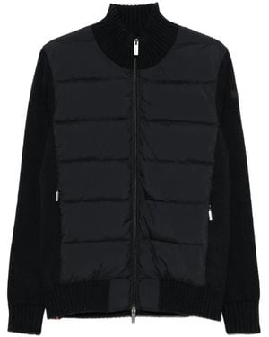 Rrd Quilted-Panel Zip-Up Jacket - Black