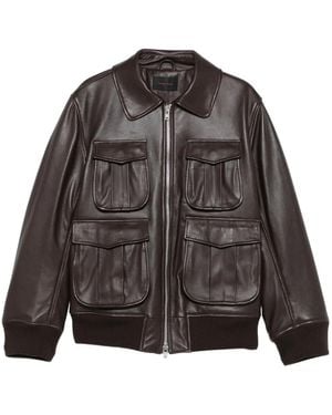 Simone Rocha Lamsleren Jack Met Meerdere Zakken - Grijs