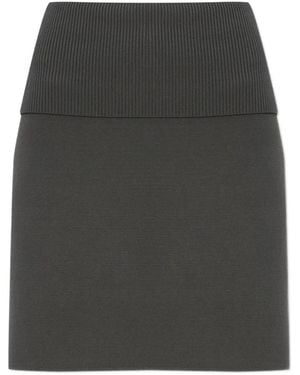 Samsøe & Samsøe Jupe Saane À Bords Nervurés - Gray