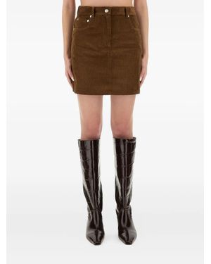 Moschino Corduroy Pocket Skirt - Brown