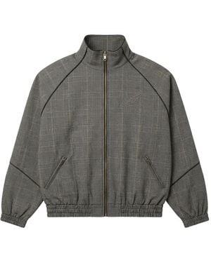 Willy Chavarria Zip-Up Bomber Jacket - Grey