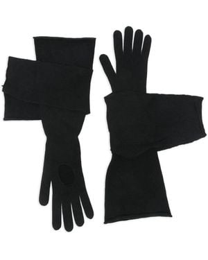 Moschino Wool Gloves - Black