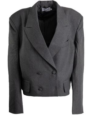 VAQUERA Double-Breasted Cropped Jacket - Black