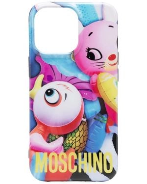 Moschino Cartoon-Print Iphone 13 Pro - Purple