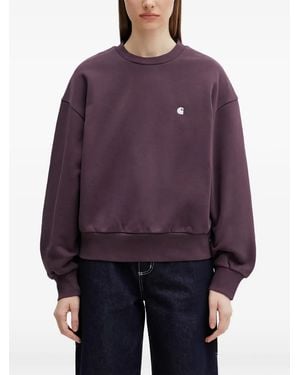 Carhartt Casey Logo-Embroidered Sweatshirt - Purple