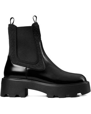 Tory Burch 65Mm T-Monogram Chelsea Boots - Black