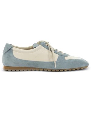 Aeyde Zapatillas Uma Con Paneles En Ante - Blanco