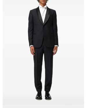 Emporio Armani Shawl-Lapel Virgin-Wool Suit - Black