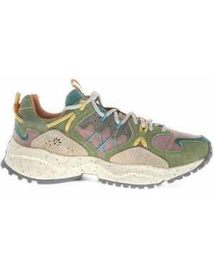 Flower Mountain Yamabushi Paneled Sneakers - Green
