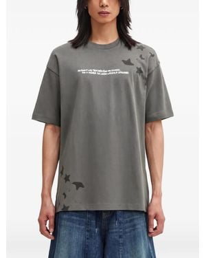 Aape By A Bathing Ape Logo-Print T-Shirt - Grey