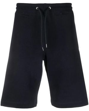 Paul Smith Zebra Logo Cotton Sweatshorts - Blue