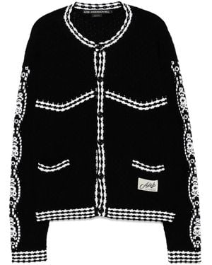 ANDERSSON BELL Fantasia Round-Neck Cardigan - Black
