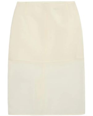 Apparis Tyra Organza Midi Skirt - White