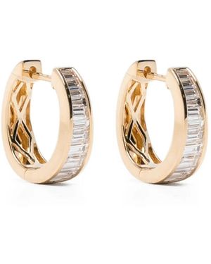 Anita Ko Pendientes huggie Meryl en oro amarillo de 18 ct con diamantes - Metálico