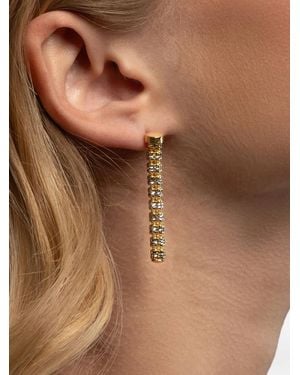 Desmo Infinity Round Diamond-Cut Earrings - Marrone
