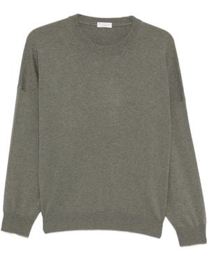 Brunello Cucinelli Jersey Con Hombros Caídos - Verde