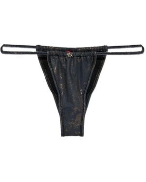 DIESEL Jodie-Utlt Ribbed Bikini Bottoms - Black