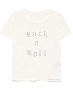 Zadig & Voltaire T-Shirt Met Stras - Wit