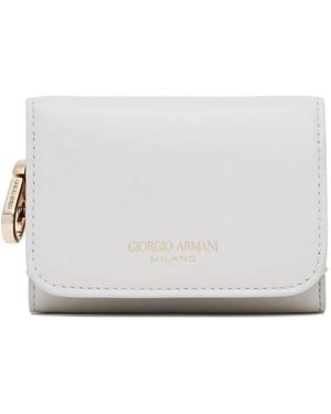 Giorgio Armani Leather Wallet - White
