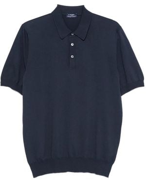 Barba Napoli Short-Sleeve Polo Shirt - Blue