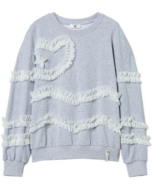 Twinset ラッフル スウェットシャツ - ブルー