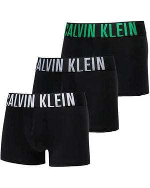 Calvin Klein Logo-Print Boxers (Pack Of 3) - Black
