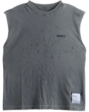 Satisfy Mothtech Distressed Vest - Grey